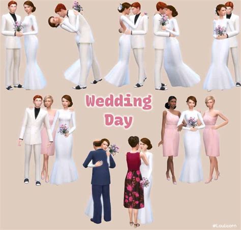 23 Sims 4 Wedding Poses Aisle Ceremony Bridal Party We Want Mods