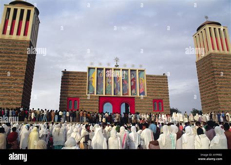St Marys Orthodox Church On Good Friday Asmara Eritrea Stock Photo