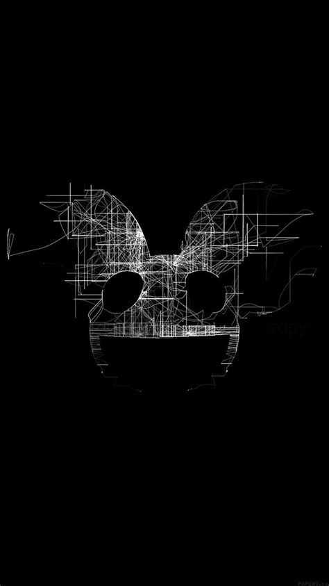 Deadmau5 Black Logo Art Music Wallpaper Hd Iphone Imágenes Fondos