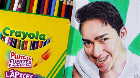 Reto Crayola Dibujando A Fernanfloo Con Colores Escolares Youtube