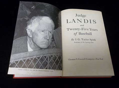 Lot Detail 1947 Judge Landis And Twenty Five Years Of Baseball By Spink
