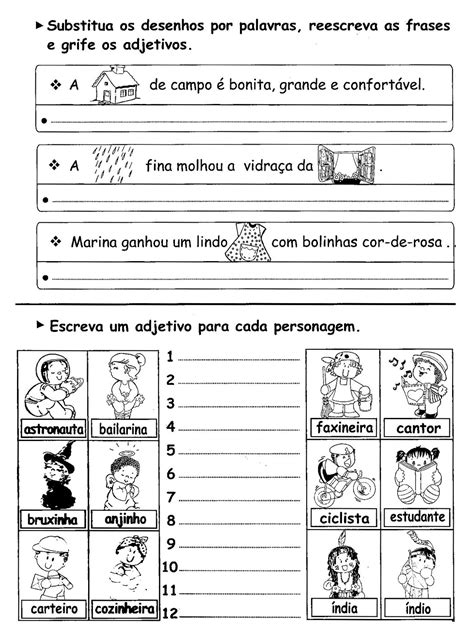O Mundo Colorido Língua Portuguesa Adjetivos