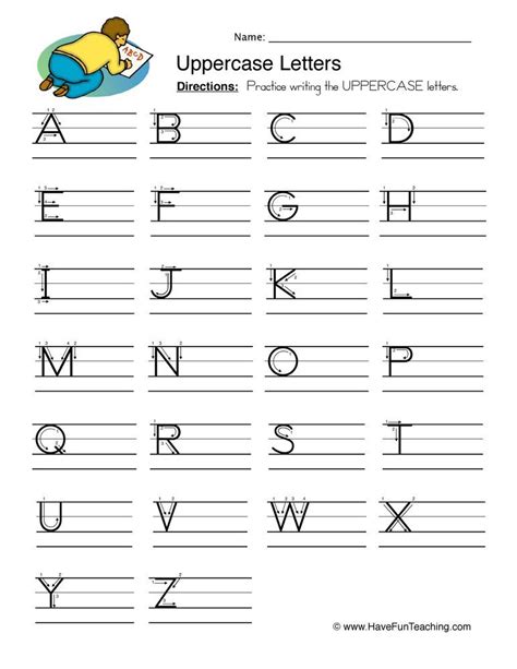 Lower And Uppercase Letters Printable