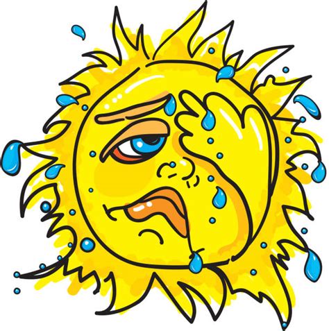 460 Sweating Sun Cartoons Illustrations Royalty Free Vector Graphics