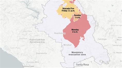 Maps Kincade And Getty Fires Evacuation Zones And Power