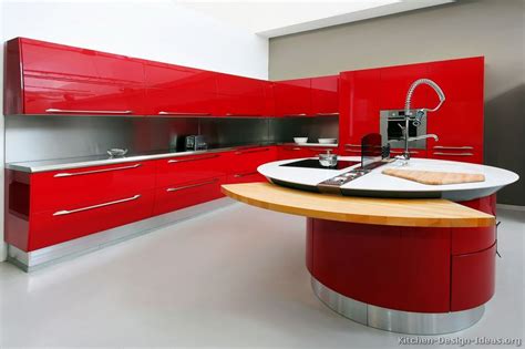 Pictures Of Kitchens Modern Red Kitchen Cabinets Kitchen 25