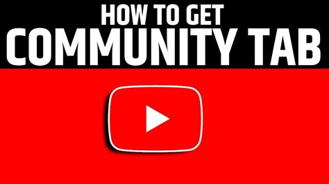 How To Get Community Tab On Youtube Youtube Community Tab Youtube
