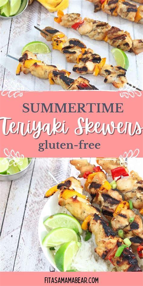 Easy Teriyaki Chicken Skewers With Gluten Free Marinade