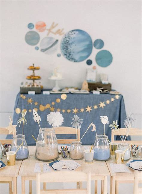 Space Theme Birthday Party In Galaxy Homemydesign
