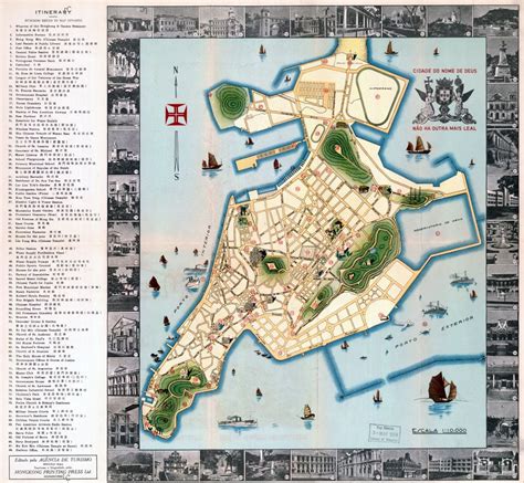 Large Scale Tourist Map Of Macau Macau Asia Mapsland Maps Of