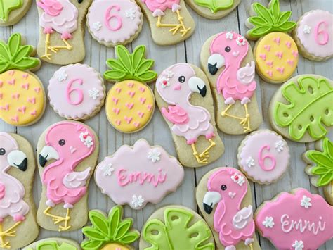 Flamingo Birthday Cookies Birthday Cookies Flamingo Birthday Cookies