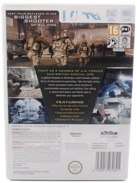 Call Of Duty Modern Warfare Reflex Edition Wii