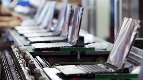 Production Line In Laptop Factory Stock Footage Videohive