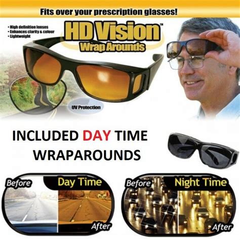 Sunglasses And Sunglasses Accessories 1 Pc Hd Vision Wrap Around Sunglasses Day Vision Driving