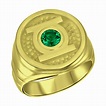 Green Lantern Inspired Silver Ring Will Power Edition Gold Plated