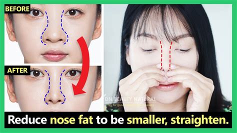 how to reduce big nose size nose fat to small slim straight natural new techniques and best