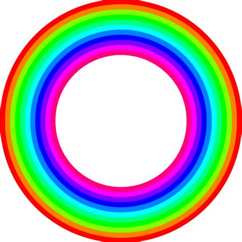 Free Clipart 12 Color Rainbow Donut 10binary