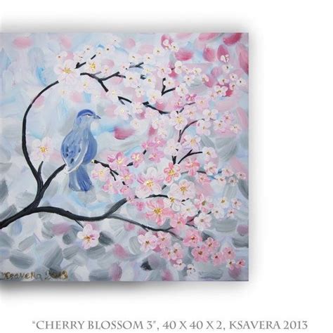 Sakura Acrylic Painting Cherry Blossom Tree Of Life By Ksaveraart