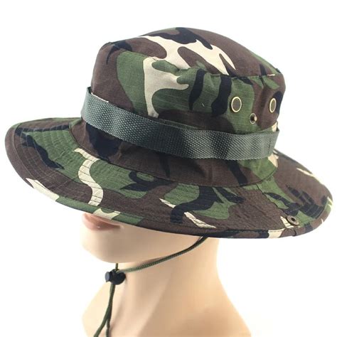 Aliexpress Com Buy New Men Camouflage Printing Bucket Hat Wide Brim Military Hats Chin