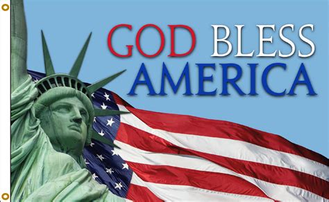 God Bless America 3x5 Brandy Wine Flags
