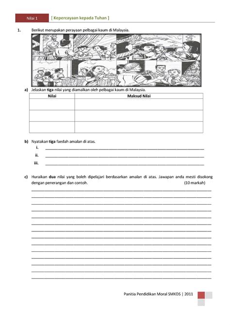 Please fill this form, we will try to respond as soon as possible. Latihan Pendidikan Moral Tahun 5 Kepercayaan Kepada Tuhan
