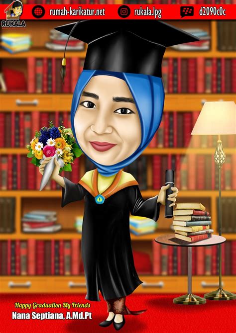 Karikatur Wisuda Rumah Karikatur