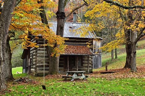 Across The Universe Wallpaper Autumn Country Cabin