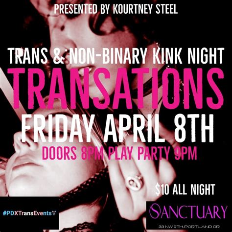 transations a trans and non binary kink night sanctuary club