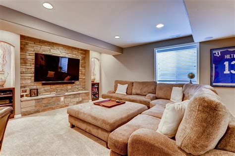 Finished Basement Living Room With Images Basement Living Rooms