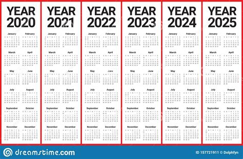 Kalender van het jaar 2021. 5 Year Calendar 5 To 5 How I Successfuly Organized My Very ...