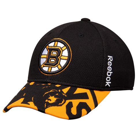 Reebok Boston Bruins Black 2015 Nhl Draft Structured Flex Hat