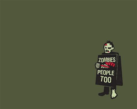 Hd Wallpaper Zombies We Are People Too Illustration