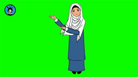 Download Koleksi 77 Gambar Kartun Muslimah Animasi Bergerak Guru