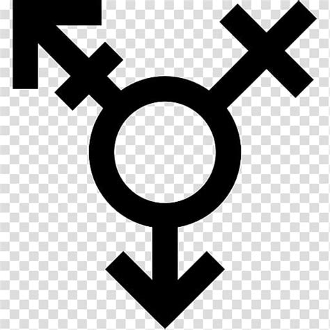 Transgender Gender Symbol Transsexualism Symbol Transparent Background
