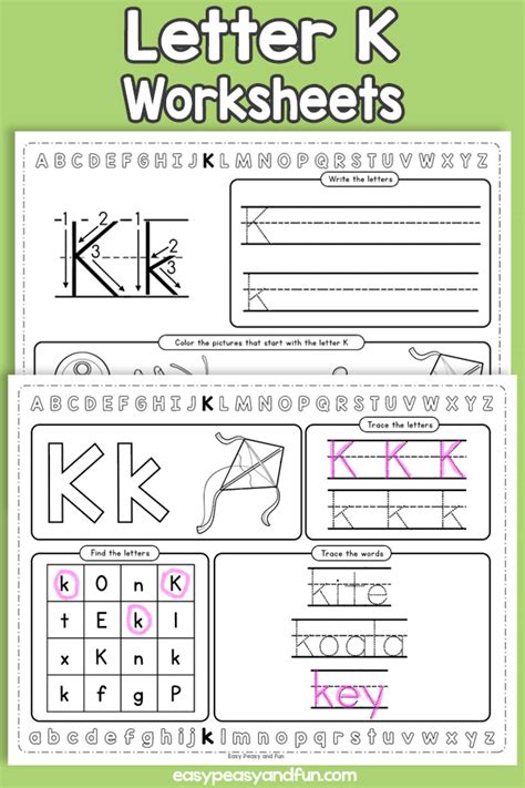 Letter K Worksheet Letter K Flashcards By Fairies And Unicorns