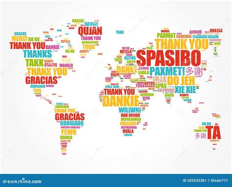 Thank You In Many Languages Royalty Free Stock Photo Cartoondealer