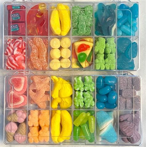 Custom Rainbow Candy Charcuterie Board In Kids Box Etsy