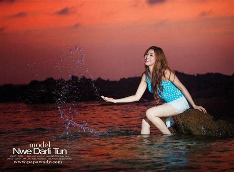 Myanmar Girl Nwe Darli Tun Myanmar Model Girl At The Beach