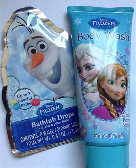 Disney Frozen Anna And Elsa Body Wash And Olaf Bathtub Drops Bath Time Fun