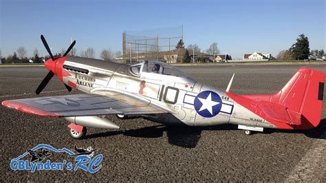 FMS P-51 Mustang 1400MM Tuskegee Airmen Red Tail WWII ...
