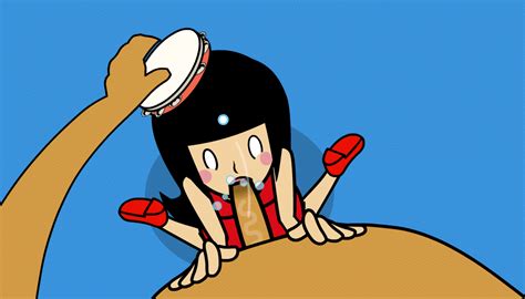 Minuspal Nintendo Rhythm Tengoku Animated Animated Gif Babe Girl Fellatio Hetero Oral