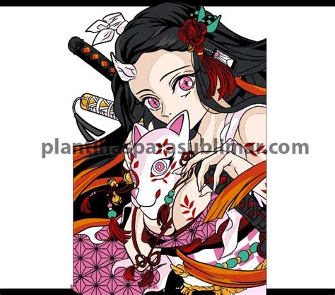 Nezuko Kamado Demon Slayer Vector Plantillas Para Sublimar