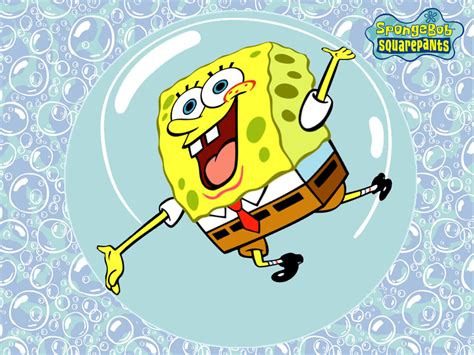 Flying With Bubble Spongebob Wallpaper Cute Spongebob Wallpapers