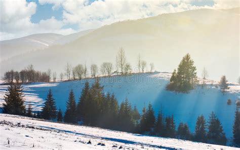 Lovely Winter Scenery In Mountains Stock Photo Image Of Travel