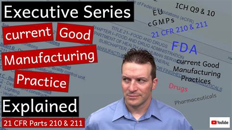 Current Good Manufacturing Practices Cgmps 21 Cfr § 21 Cfr Part 210