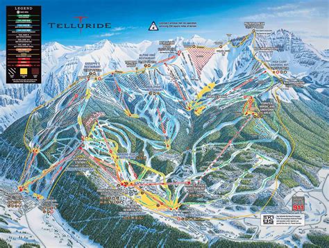Telluride Piste Map Plan Of Ski Slopes And Lifts Onthesnow