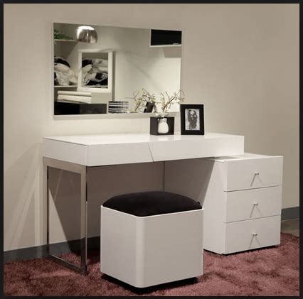 You will just need a corner table to place against the wall and hang a mirror do not pressure yourself too much when it comes to purchasing a new vanity, you can use these ideas in order to recycle and make use of the old stuff. Image result for modern vanity table | Modern vanity table ...