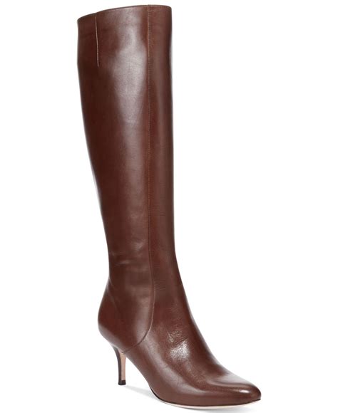 Lyst Cole Haan Womens Carlyle Tall Dress Boots In Brown