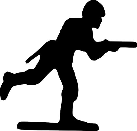 Free Vector Graphic Soldier Running Gun Silhouette Free Image On