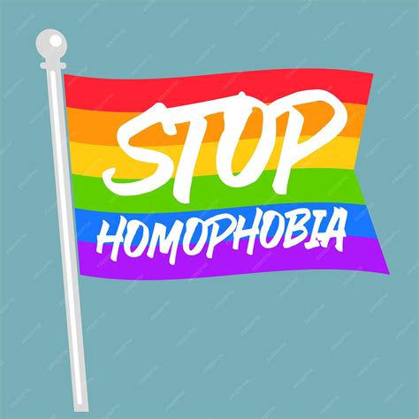 premium vector stop homophobia protest symbol poster design